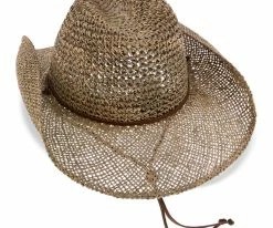 Maya - Dorfman Pacific Natural Crocheted Seagrass Western Hat
