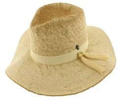 Magnolia - Tommy Bahama TBWL73 White Bangkok Toyo Straw Safari Hat Men