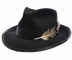 Whippet Distressed - Stetson Fur Felt Fedora Hat Men