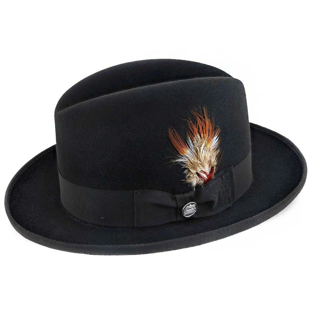 Deals ๐งจ Men Homburg - Stetson Fur Felt Homburg Hat - TFHOMBB ๐ 2 Men Homburg - Stetson Fur Felt Homburg Hat - TFHOMBB