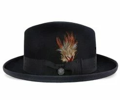 Deals ๐งจ Men Homburg - Stetson Fur Felt Homburg Hat - TFHOMBB ๐ 18 Men Homburg - Stetson Fur Felt Homburg Hat - TFHOMBB
