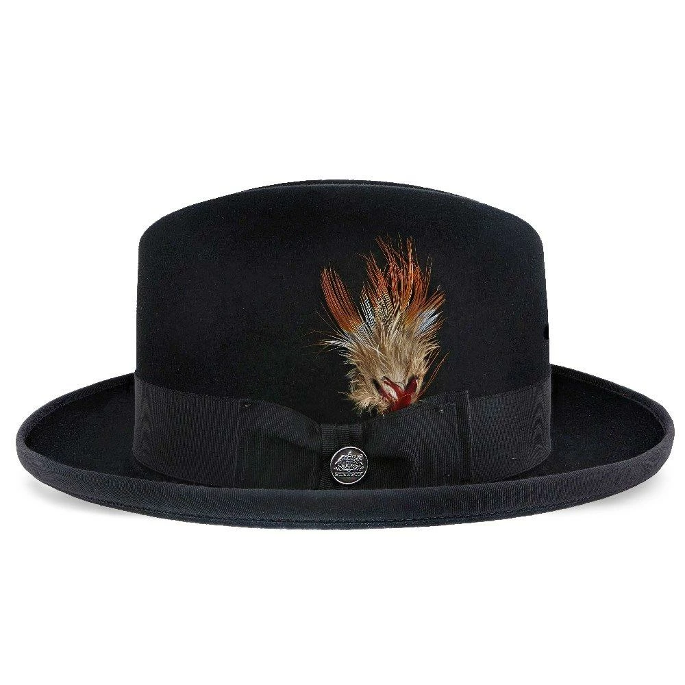 Deals ๐งจ Men Homburg - Stetson Fur Felt Homburg Hat - TFHOMBB ๐ 4 Men Homburg - Stetson Fur Felt Homburg Hat - TFHOMBB