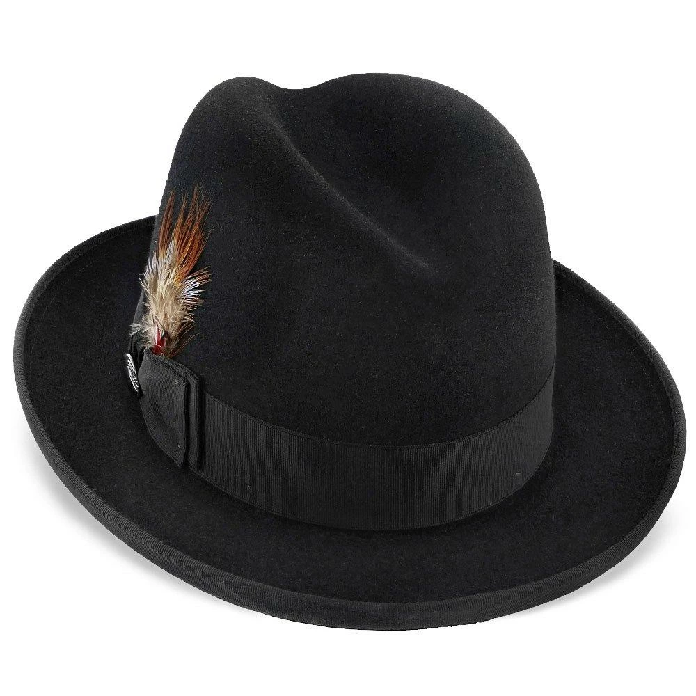 Deals ๐งจ Men Homburg - Stetson Fur Felt Homburg Hat - TFHOMBB ๐ 5 Men Homburg - Stetson Fur Felt Homburg Hat - TFHOMBB