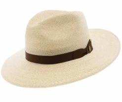 Sundowner - Stetson Hemp Braid Straw Fedora Hat - TSSDWN Men
