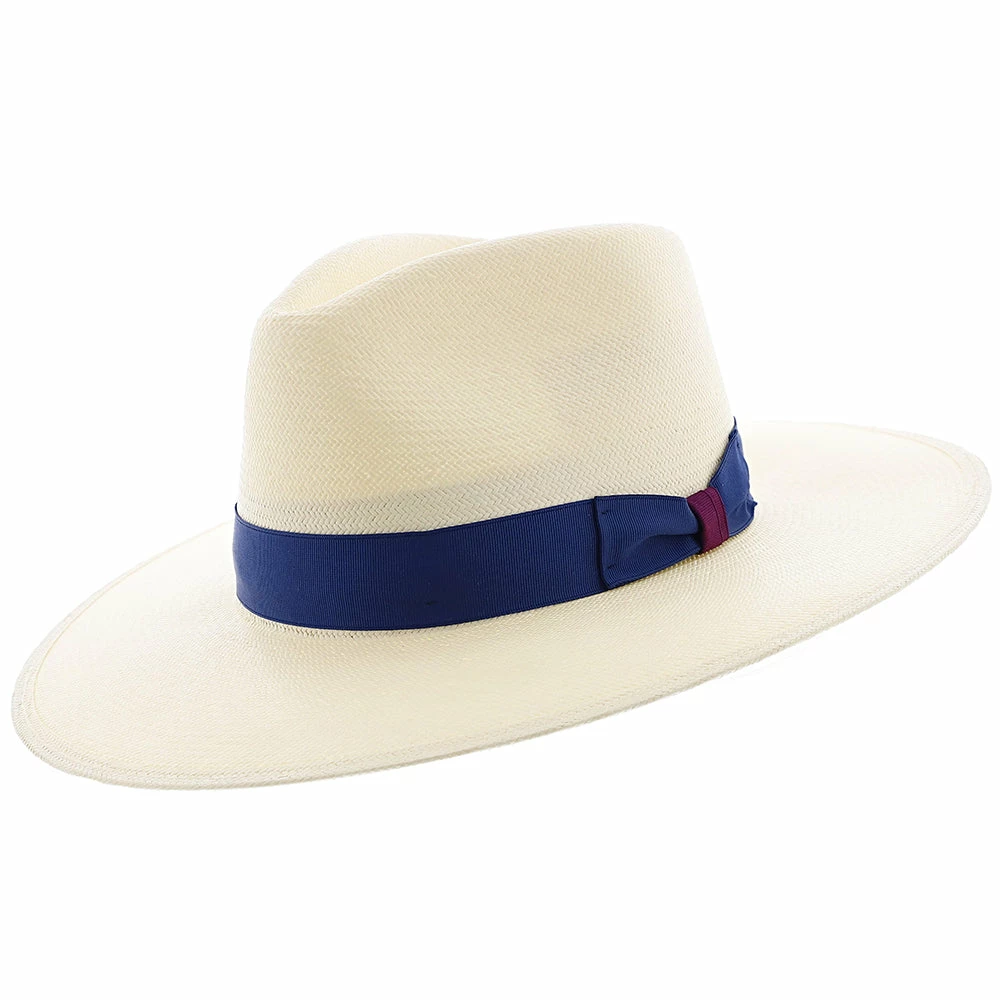 Hot Sale ๐ฏ Santa Monica - Stetson Natural Wide Brim Shantung Straw Fedora Hat โค๏ธ 2 Santa Monica - Stetson Natural Wide Brim Shantung Straw Fedora Hat