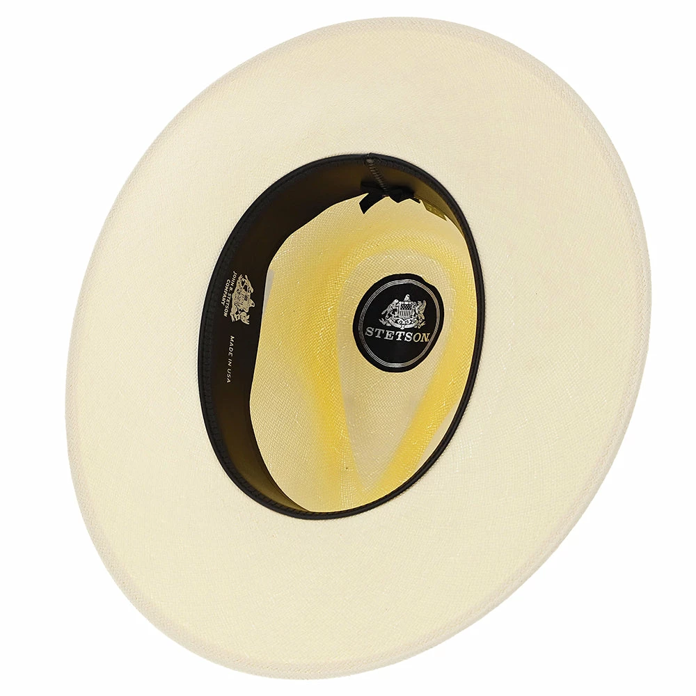 Hot Sale ๐ฏ Santa Monica - Stetson Natural Wide Brim Shantung Straw Fedora Hat โค๏ธ 8 Santa Monica - Stetson Natural Wide Brim Shantung Straw Fedora Hat