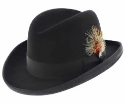 Men Homburg - Stetson Wool Felt Homburg Hat