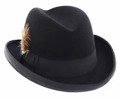 Men Homburg - Stetson Wool Felt Homburg Hat