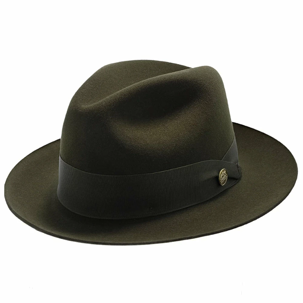 Flash Sale ⌛ Men Lucky Strike - Stetson Wool Felt Fedora Hat ❤️ 41 Men Lucky Strike - Stetson Wool Felt Fedora Hat