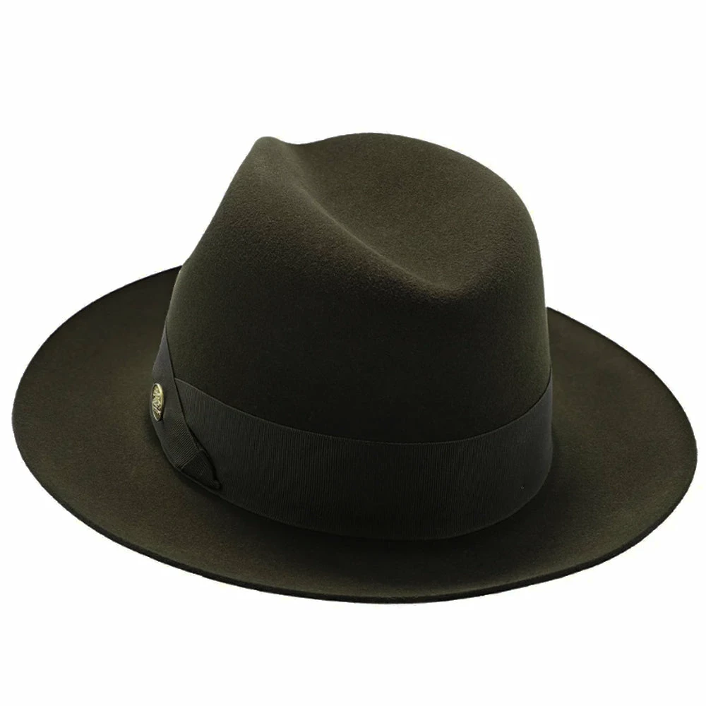 Flash Sale ⌛ Men Lucky Strike - Stetson Wool Felt Fedora Hat ❤️ 36 Men Lucky Strike - Stetson Wool Felt Fedora Hat