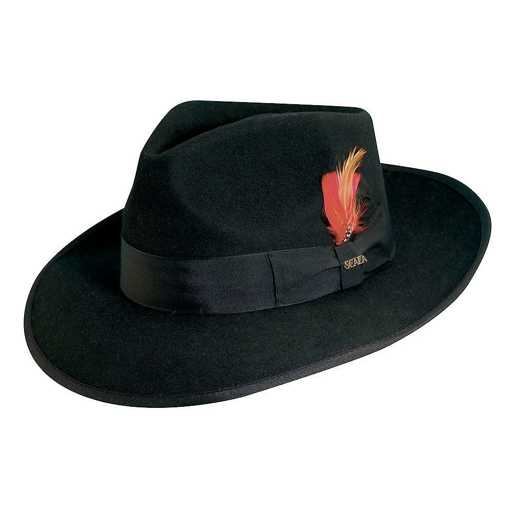 Cheap ๐ฅ Men Zoot - Scala WF547 Black Wool Felt Zoot Fedora Hat ๐ 2 Men Zoot - Scala WF547 Black Wool Felt Zoot Fedora Hat