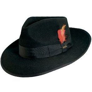 Cheap ๐ฅ Men Zoot - Scala WF547 Black Wool Felt Zoot Fedora Hat ๐ 1 Men Zoot - Scala WF547 Black Wool Felt Zoot Fedora Hat