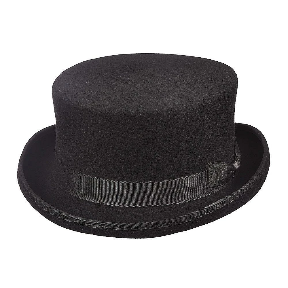 Best deal ๐ฏ Men Hugo - Scala WF570 Black Wool Felt SteamPunk Top Hat โ๏ธ 2 Men Hugo - Scala WF570 Black Wool Felt SteamPunk Top Hat