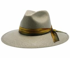 Men Caelus - Stetson Shantung Straw Fedora Hat