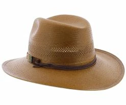 Sequoia - Stetson Vented Crown Straw Outdoor Hat - XSSEQA