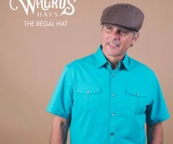 Regal - Walrus Hats Linen/Cotton 8 Panel Newsboy Cap Men