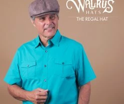 Regal - Walrus Hats Linen/Cotton 8 Panel Newsboy Cap Men