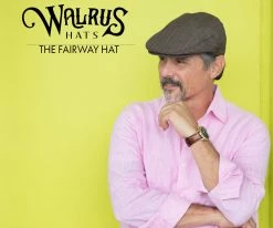 Men The Fairway - Walrus Hats Brown/Red Plaid Polyester Ivy Cap