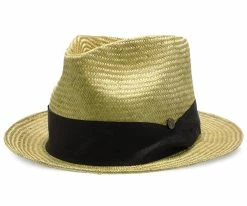 Men Midnight Luxe - Walrus Hats Sisal Straw Fedora Hat W/ Band