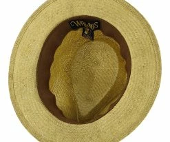 Men Midnight Luxe - Walrus Hats Sisal Straw Fedora Hat W/ Band