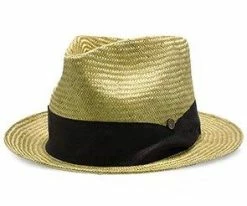 Men Midnight Luxe - Walrus Hats Sisal Straw Fedora Hat W/ Band