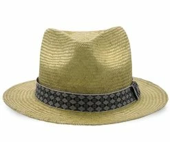 Men Midnight Luxe - Walrus Hats Sisal Straw Fedora Hat W/ Band