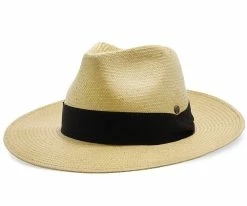 Big Catch - Walrus Hats Natural Paper Braid Straw Fedora Hat W/ Band Men