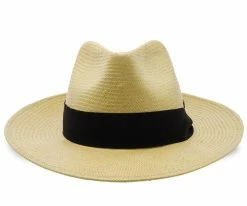Big Catch - Walrus Hats Natural Paper Braid Straw Fedora Hat W/ Band Men