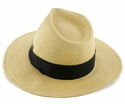 Big Catch - Walrus Hats Natural Paper Braid Straw Fedora Hat W/ Band Men