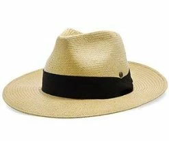 Big Catch - Walrus Hats Natural Paper Braid Straw Fedora Hat W/ Band Men