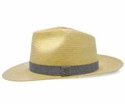 Big Catch - Walrus Hats Natural Paper Braid Straw Fedora Hat W/ Band Men
