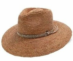 Men South Beach - Walrus Hats Natural Raffia Straw Fedora Hat
