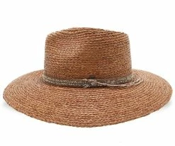 Men South Beach - Walrus Hats Natural Raffia Straw Fedora Hat