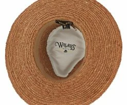 Men South Beach - Walrus Hats Natural Raffia Straw Fedora Hat