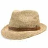 Cast Away - Walrus Hats Crocheted Raffia Straw Fedora Hat W/ Band