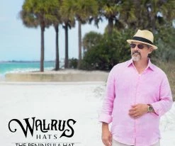 Men Peninsula - Walrus Hats Straw Fedora Hat W/ Band