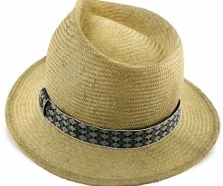 Midnight Luxe - Walrus Hats Natural Sisal Straw Fedora Childs Hat