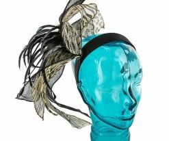 Promo ๐งจ Men Wings - Jeanne Simmons Animal Print Sinamay Fascinator Hat - 4414 ๐ 7 Men Wings - Jeanne Simmons Animal Print Sinamay Fascinator Hat - 4414