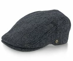 Walrus Hats Main Street - Walrus Grey Tweed Plaid Herringbone Ivy Cap Men