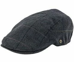 Walrus Hats Main Street - Walrus Grey Tweed Plaid Herringbone Ivy Cap Men