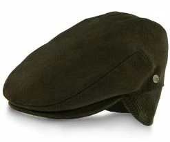 Men Madison - Walrus Hats Olive Milton Wool Blend Ivy Cap - Driving Cap