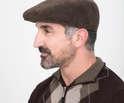 The Guinness - Walrus Hats Green Corduroy Ascot Cap Men