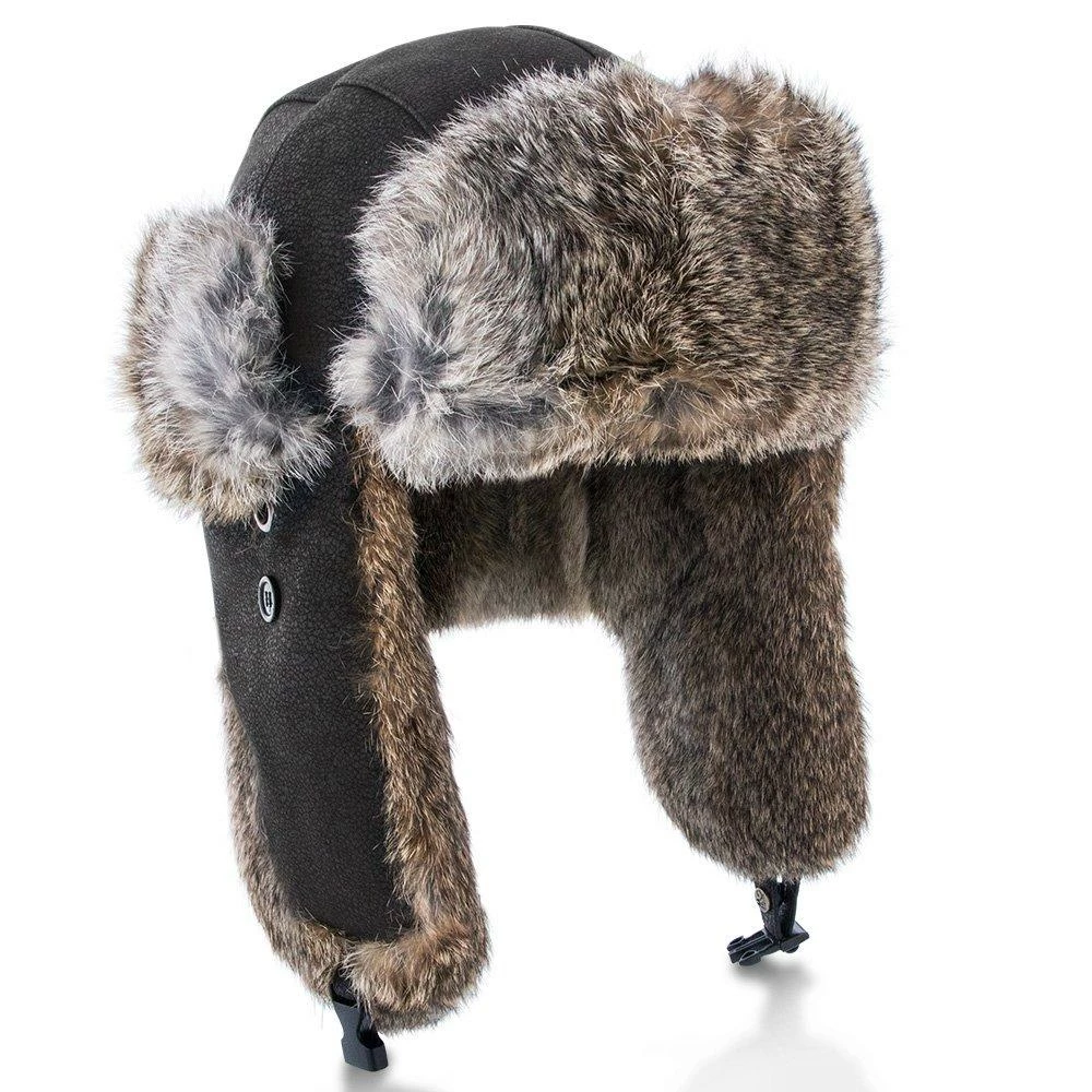Cheapest ๐ Men Walrus Hats Genuine Rabbit Fur Brown Trapper Hat ๐ 4 Men Walrus Hats Genuine Rabbit Fur Brown Trapper Hat
