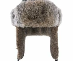 Cheapest ๐ Men Walrus Hats Genuine Rabbit Fur Brown Trapper Hat ๐ 28 Men Walrus Hats Genuine Rabbit Fur Brown Trapper Hat