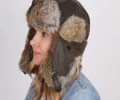 Cheapest ๐ Men Walrus Hats Genuine Rabbit Fur Brown Trapper Hat ๐ 45 Men Walrus Hats Genuine Rabbit Fur Brown Trapper Hat