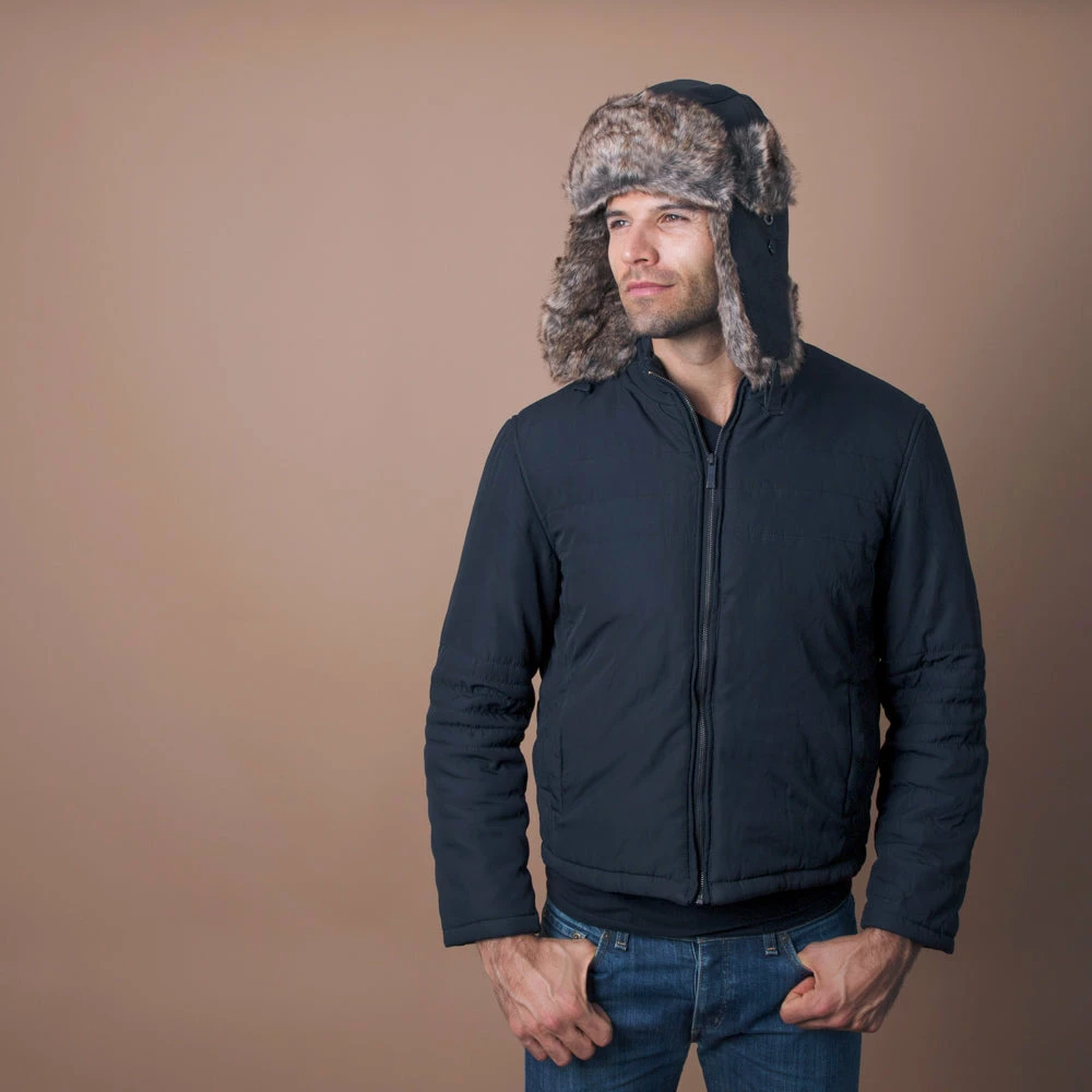 Buy ๐ Men Walrus Hats Faux Fur Brown Trapper Hat โจ 18 Men Walrus Hats Faux Fur Brown Trapper Hat