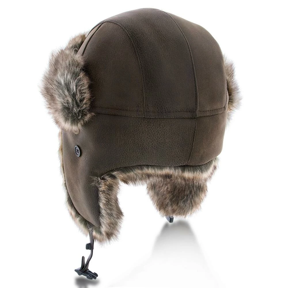 Buy ๐ Men Walrus Hats Faux Fur Brown Trapper Hat โจ 9 Men Walrus Hats Faux Fur Brown Trapper Hat