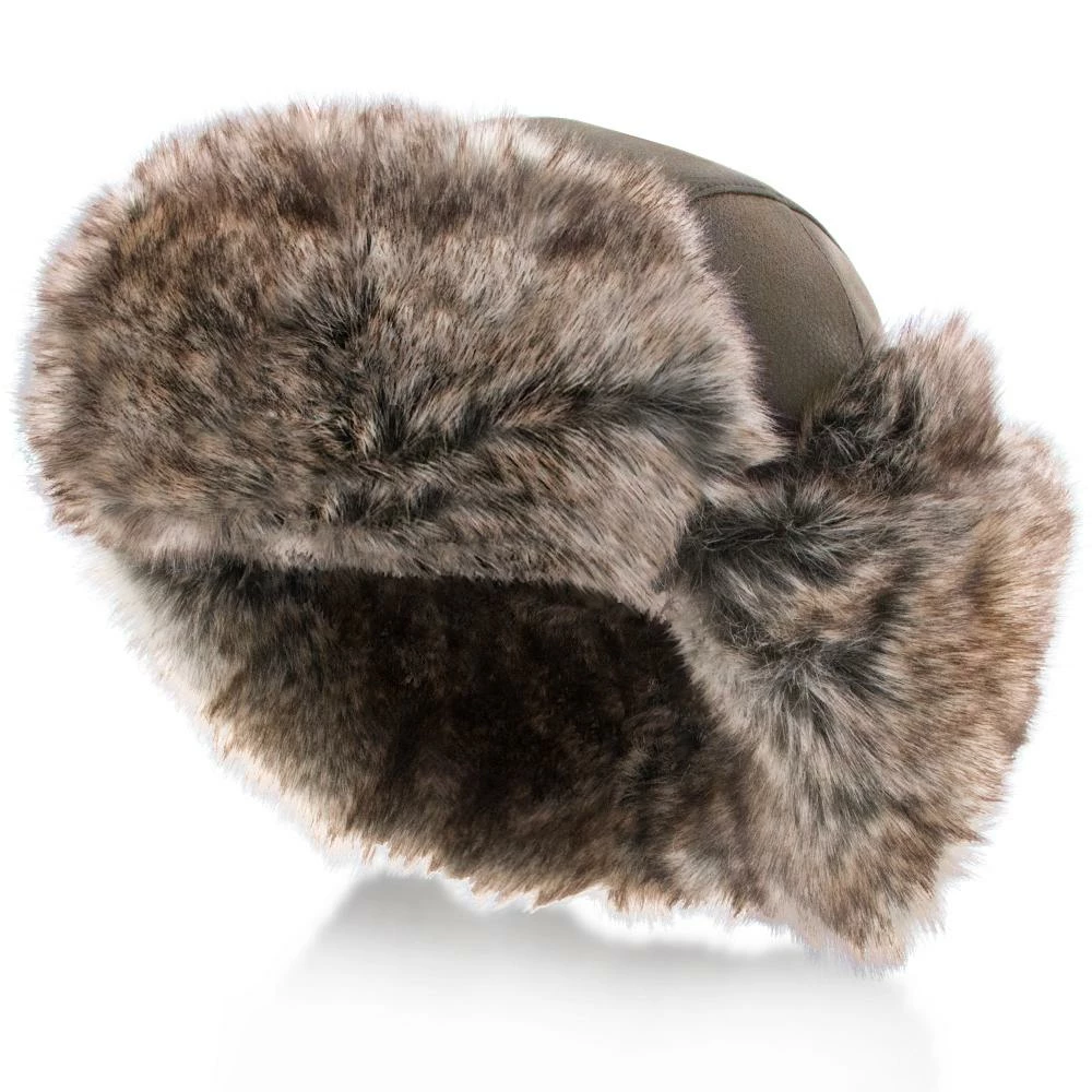 Buy ๐ Men Walrus Hats Faux Fur Brown Trapper Hat โจ 11 Men Walrus Hats Faux Fur Brown Trapper Hat