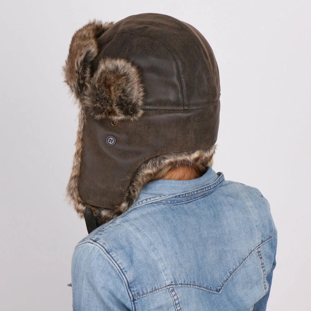 Buy ๐ Men Walrus Hats Faux Fur Brown Trapper Hat โจ 22 Men Walrus Hats Faux Fur Brown Trapper Hat