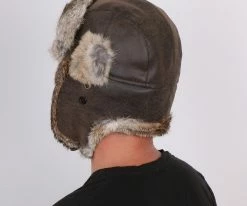 Buy ๐ Men Walrus Hats Faux Fur Brown Trapper Hat โจ 44 Men Walrus Hats Faux Fur Brown Trapper Hat